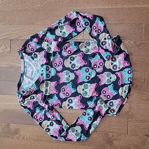 Sugar skull long sleeve tee medium